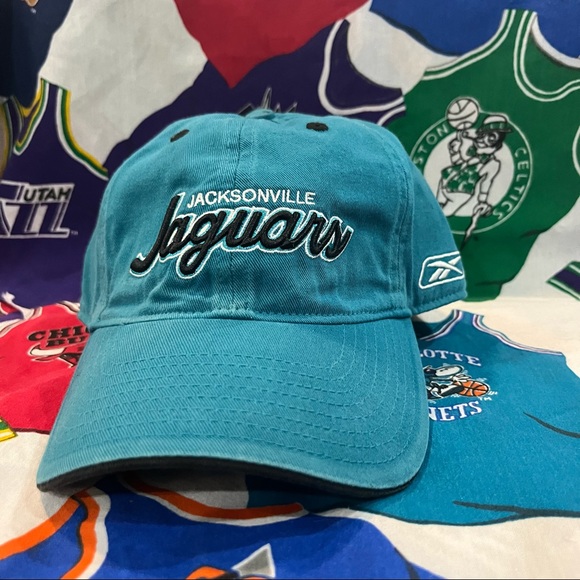 Jacksonville Jaguars NFL National Football League Reebok Script Adjustable Hat
